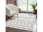 Carpet City Hochflor-Teppich »Focus 3005«, rechteckig, 20 mm Höhe, Läufer, Boho, Hochtief-Muster/ 3D-Effekt, für Wohnzimmer, Schlafzimmer
