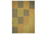 Teppich KAYOOM "Lyrical 210", bunt (multi, gelb), B:120cm H:13mm L:170cm, Baumwolle, Teppiche, Teppich, Handgefertigt, hochwertig verarbeitetes Unikat im Antik-Design