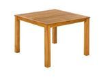 Gardenson Gartentisch , Akaziefarben , Holz , Akazie , massiv , rechteckig , eckig , 110x75x110 cm , Fsc , Holzmöbel, Holztische, Gartentische Holz
