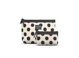 Cimi A-Shaped 2-pcs Cosmetic Bag Set - Black and White