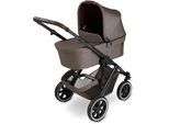 ABC Design Kinderwagen , Graubraun , Metall , 63x118x95.5 cm , EN 1888 , Feststellbremse, Fußstütze abklappbar, Federung, kugelgelagerte Räder, Verdeckung abnehmbar, 5-Punkte-Gurt, für Babyschale geeignet, Griff in Lederoptik, Transportsicherung, Sitz umsetzbar, abnehmbarer Schutzbügel , Baby on Tour, Kinderwagen, Kombikinderwagen