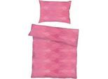 Kaeppel Bettwäsche , Pink , Textil , Graphik , 140x200 cm , bügelleicht , Heimtextilien, Bettwäsche & Leintücher, Bettwäsche, Satin-Bettwäsche