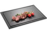 Schneidebrett GEFU "Slize gross 38 x 26 x 1.1 cm", schwarz, B:26cm L:38cm, Schneidebretter, Schneidebrett