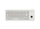 Cherry Compact-Keyboard G84-4400, QWERTZ, mit Trackball, 2 Maustasten, Kabellänge 1,75 m, hellgrau