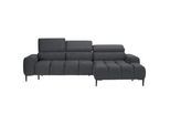 Welnova Ecksofa , Grau , Textil , Ottomane rechts, L-Form , 270x177 cm , Made in Eu , Typenauswahl, Stoffauswahl, seitenverkehrt erhältlich, Hocker erhältlich, Rücken echt , Wohnzimmer, Sofas & Couches, Wohnlandschaften, Ecksofas