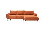 Welnova Ecksofa , Kupferfarben , Textil , Füllung: Schaumstoff , Ottomane rechts, L-Form , 272x170 cm , Made in EU, FSC Mix , Stoffauswahl, Schlafen auf Sitzhöhe, Hocker erhältlich, Rücken echt, Armteil links, Armteil rechts , Wohnzimmer, Sofas & Couches, Wohnlandschaften, Ecksofas mit Schlaffunktion