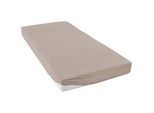Xxxl Spannleintuch , Braun , Textil , 70x140 cm , Oeko-Tex® Standard 100 , Rundumgummi, weich und anschmiegsam, perfekter Sitz, 3-schichtig , Heimtextilien, Bettwäsche & Leintücher, Leintücher, Spannleintücher