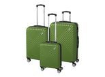 Trolley-Set "Kingston" 3-tlg. - grün