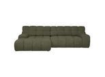 Welnova Ecksofa , Olivgrün , Textil , Ottomane links, L-Form , 297x180 cm , Fsc, Reach, Made in Eu , Stoffauswahl, seitenverkehrt erhältlich, Hocker erhältlich, Rücken echt, Armteil links, Armteil rechts , Wohnzimmer, Sofas & Couches, Wohnlandschaften, Ecksofas
