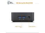CSL PC "Narrow Box Black N100", schwarz, Microsoft Windows 11 Home (64 Bit), 8 GB RAM 1.000 GB SSD, Desktop-PCs, PC
