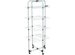 Spirella Wäschetrockner , Weiß , Metall , 70x176x61 cm , klappbar, mit Rädern, Kleiderbügelhalter, platzsparend , Haushalt & Kleinelektro, Wäschepflege, Wäscheständer