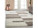Ayyildiz Teppiche Hochflor-Teppich »Gala Shaggy 2505«, rechteckig, 30 mm Höhe, Langflor, Läufer, alle Räume, Wohnzimmer