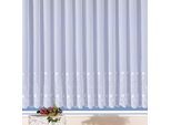 Weckbrodt Gardine »Turin«, (1 St.), echte Stickerei, Voile, halbtransparent, Bordüre, Kante, Store