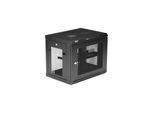 StarTech.com 2 Post 9U 19" Wall Mount Network Cabinet - Adjustable Depth 6-15"- Locking IT Switch Depth Enclosure - Vented Computer/Electronics Equipment Data Rack w/Shelf & Hook & Loop Tape