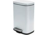 Spirella Treteimer , Weiß , Kunststoff , 12 l , 19.3x37.9x28 cm , Haushalt & Kleinelektro, Reinigung, Mülleimer & Abfallsammler