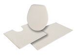 my home Badematte »Lovro, Badvorleger, Badezimmer Teppich«, beidseitig nutzbar-strapazierfähig, Badteppich, beidseitig verwendbar, auch als 3-teiliges Set