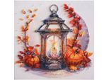 Perlen-Stickbild "Herbstlicht", 20 x 20 cm