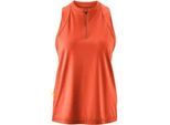 Radtrikot GONSO "Adventure Jersey Sleeveless W", Damen, Gr. 36, rot (hellrot), 88% Polyester (recycelt), 12% Elasthan, Rundhals, ohne Ärmel, Trikots, Leicht, schnell trocknend, optimaler Feuchtigkeitstransport