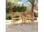 vidaXL Garten-Eckbank 140 cm Massivholz Akazie