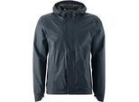 Fahrradjacke GONSO "SAVE JACKET ESSENTIAL M", Herren, Gr. S, blau (nachtblau), 100% Polyester, Rundhals, Langarm, Jacken, Herren Regenjacke wind- und wasserdicht, Radjacke mit Kapuze