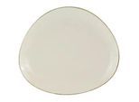Novel Speiseteller , Beige , Keramik , Uni , organisch , 30x26 cm , Lfgb , lebensmittelecht , Geschirr, Teller, Speiseteller