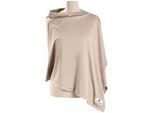 Zöllner Poncho , Sandfarben , Textil , Uni , 74x60 cm , unisex , Textiles Vertrauen - Oeko-Tex®, Hohenstein , Schlafen, Babytextil-Kollektionen