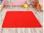 Kinderteppich "SITZKREIS", rot, B:140cm H:5mm L:200cm, Polyamid, PRIMAFLOR-IDEEN IN TEXTIL, Teppiche, Kinderteppich, Spielteppich, ideal im Kinderzimmer