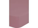 Spannbettlaken HIP "Hip in Gr. 90x200, 140x200 oder 180x200 cm", rosa (altrosa), B:160cm L:200cm, Satin, Obermaterial: 100% Baumwolle, Bettlaken, Spannbettlaken, 100% Baumwolle, Mako-Satin, Rundumgummi, bis 25 cm Höhe