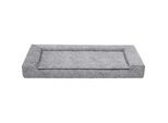 Sedda Hundebett , Hellgrau , Textil , Füllung: Schaumstoff , rechteckig , 120x15x70 cm , pflegeleicht, Bezug abnehmbar und waschbar, kratzfest, besonders weich , Freizeit & Co, Tierbedarf, Hundebetten