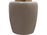 Dekovase KAYOOM "Vase Art Deco 125", gold, B:34cm H:36,5cm T:34cm Ø:34cm, Vasen