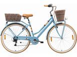 Cityrad BIKESTAR Gr. 46, blau, Fahrräder, Damen, 46cm, 28 Zoll (71,12cm), für Damen, Kettenschaltung