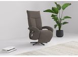 TV-Sessel SIT & MORE "TV Dance", braun (schlamm), B:74cm H:112cm T:82cm, 100%Polyester, Sessel, wahlweise manuell oder elektrischer Funktion mit Akku
