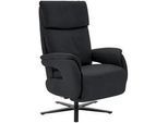 Dieter Knoll Relaxsessel , Anthrazit , Leder , Echtleder , Nappaleder, Longlife-Leder , 70x117x85 cm , Fußauswahl, Lederauswahl, Stoffauswahl, Liegefunktion , Wohnzimmer, Sessel, Ledersessel