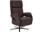 Dieter Knoll Relaxsessel , Dunkelbraun , Leder , Echtleder , Nappaleder, Longlife-Leder , 70x117x85 cm , Fußauswahl, Lederauswahl, Stoffauswahl, Liegefunktion , Wohnzimmer, Sessel, Ledersessel