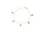 Bettelarmband FIRETTI "Schmuck Geschenk Gold 375 Armschmuck Armkette Goldarmband Ankerkette", gold (gelbgoldfarben), Armbänder, Damen, 18cm, Gelbgold 375, Bettelarmband, Made in Germany