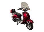 Alpha Motors Mofaroller Retro Firenze Limited 50 ccm 25 km/h EURO 5 weinrot