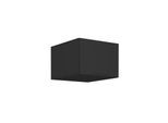 Aufsatzschrank Hochschrank 50 cm SIENA Schwarz Küchenzeile Küchenblock Küche