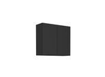 Küchen Hängeschrank 80 cm SIENA Schwarz Küche Küchenzeile Küchenblock
