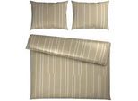 Dieter Knoll Bettwäsche , Beige , Textil , Streifen , 200x210 cm , pflegeleicht, atmungsaktiv, schadstoffgeprüft , Heimtextilien, Bettwäsche & Leintücher, Bettwäsche, Satin-Bettwäsche