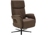 Dieter Knoll Relaxsessel , Braun , Leder , Echtleder , Nappaleder, Longlife-Leder , 70x117x85 cm , Fußauswahl, Lederauswahl, Stoffauswahl, Liegefunktion , Wohnzimmer, Sessel, Ledersessel