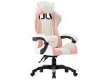 vidaXL Gaming-Stuhl Rosa Kunstleder