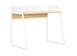 vidaXL Schreibtisch Weiß und Eiche 90x60x88 cm