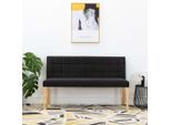 vidaXL Bank 140 cm Schwarz Samt