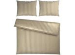 Dieter Knoll Bettwäsche , Beige , Textil , Streifen , 200x210 cm , pflegeleicht, atmungsaktiv, schadstoffgeprüft , Heimtextilien, Bettwäsche & Leintücher, Bettwäsche, Satin-Bettwäsche