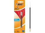 BIC 4 Colours Original Nachfüllminen, mittlere Spitze, Rot, 2er Pack