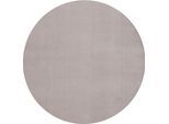 Teppich MERINOS "Loft 37", beige (sand), H:16mm Ø:160cm, Polyester, Teppiche, Teppich, Kunstfellteppich besonders weich und kuschelig, Fell Haptik