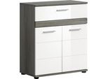 welltime Midischrank »LUCCA, TOPSELLER!, Höhe 79 cm, 2 Türen, 1 Schubkasten, 1 Einlegeboden«, Badschrank, Bad-Möbel, Badezimmer