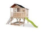 Exit Toys Spielturm , Naturfarben , Holz , Zeder , 190x253x382 cm , EN 71, CE, FSC 100% , Freizeit & Co, Gartenspielzeug, Spieltürme