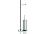 Kela Wc-Bürstenhalter , Edelstahlfarben , Metall , 25x76.5x13 cm , Badezimmer, WC Ausstattung, WC-Bürsten