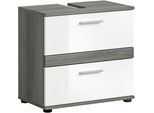 welltime Waschbeckenunterschrank »LUCCA, TOPSELLER!, Breite 60 cm, 2 Schubkästen, hochwertige MDF Front«, Badschrank, Bad-Möbel, Badezimmer